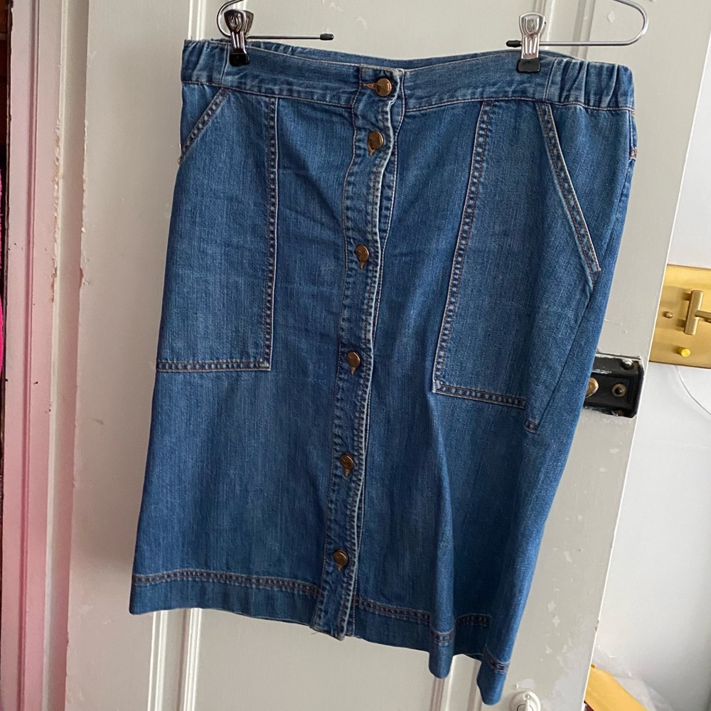 See by Chloe denim knee-length skirt size 10